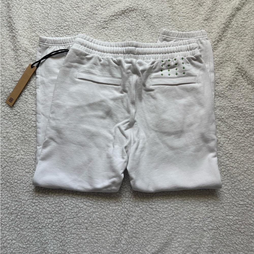 Ksubi White and Green Sweatpants Relaxed Fit - Picture 7 of 8